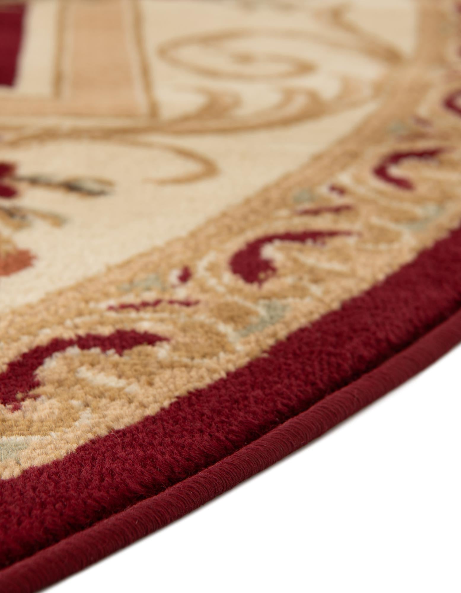 Versailles Elegance Collection Area Rug -  Louveciennes (Red)