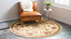 Versailles Elegance Collection Area Rug -  Louveciennes (Cream) Round Cream  lifestyle 28