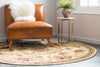 Versailles Elegance Collection Area Rug -  Louveciennes (Cream) Round Cream  lifestyle 33