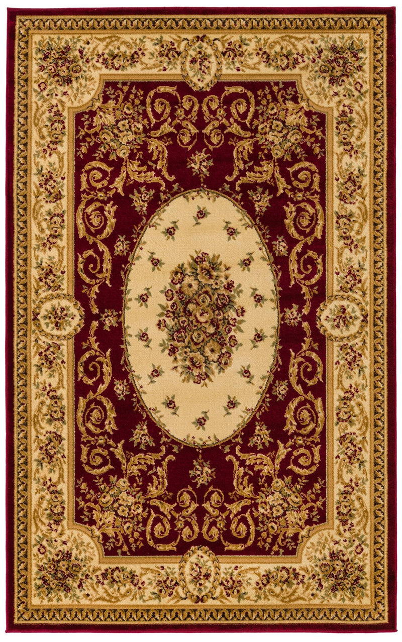 Versailles Elegance Collection Area Rug -  Bellevue Rectangle Red  lifestyle 2