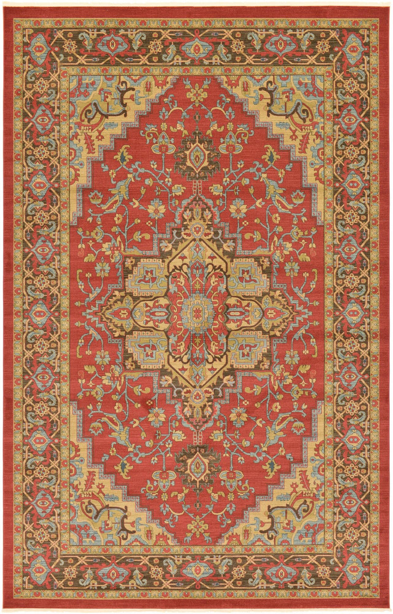 Persian Elegance Collection Area Rug -  Khorasan Rectangular Red  lifestyle 10