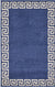 Aegean Labyrinth Collection Area Rug -  Santorini Rectangle Navy Blue  lifestyle 2