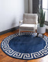 Aegean Labyrinth Collection Area Rug -  Santorini