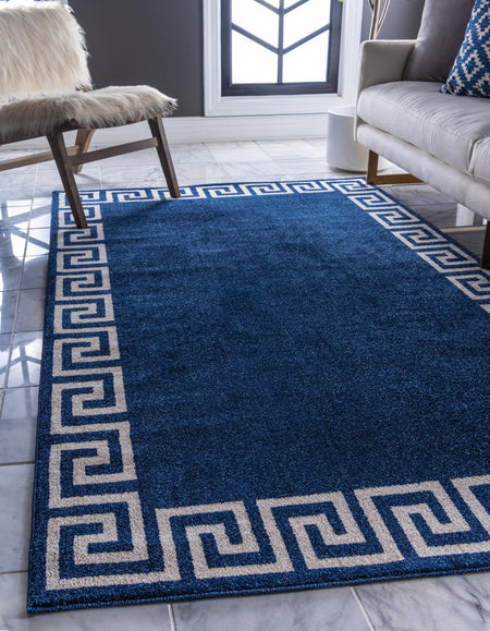 Aegean Labyrinth Collection Area Rug -  Santorini