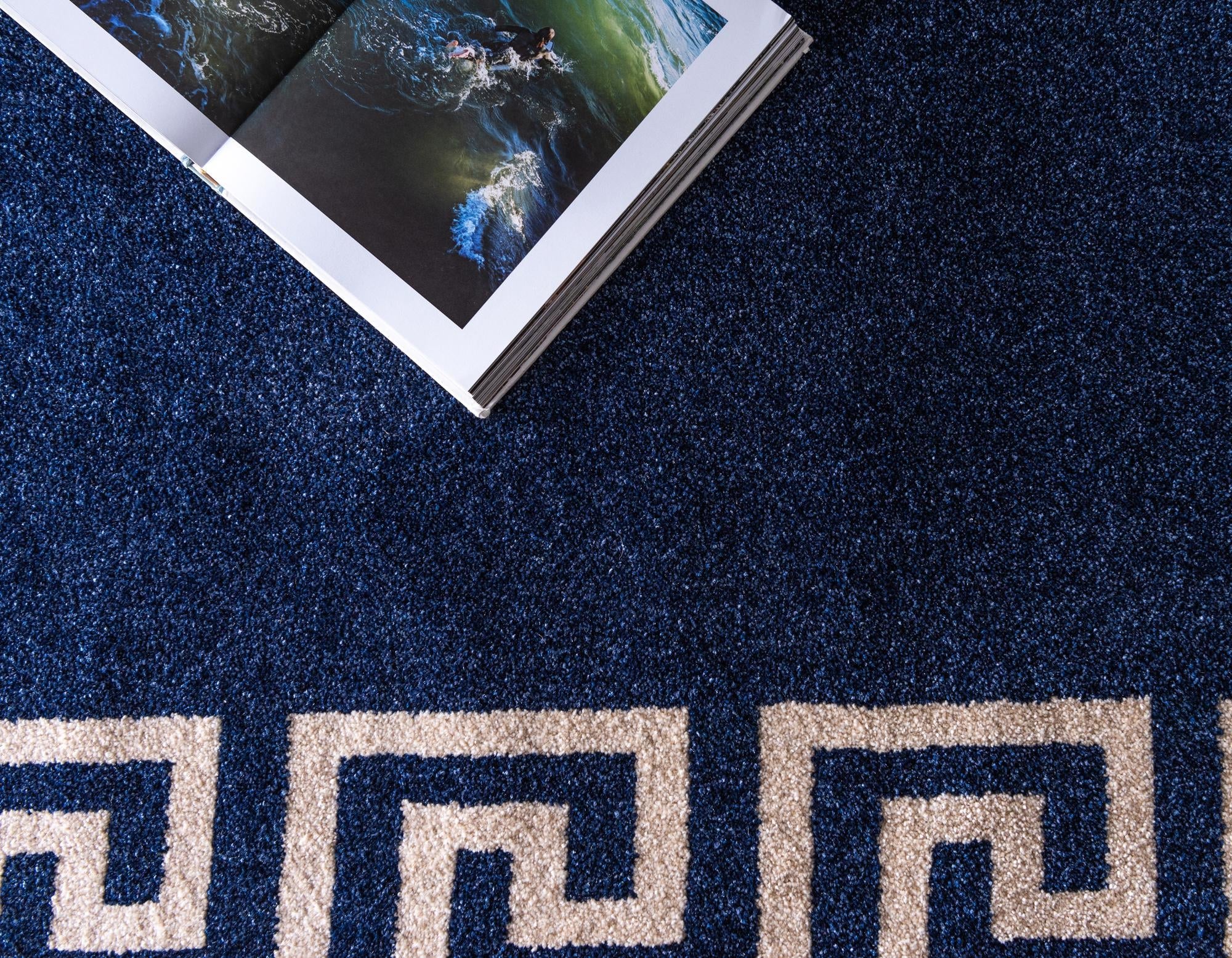 Aegean Labyrinth Collection Area Rug -  Santorini