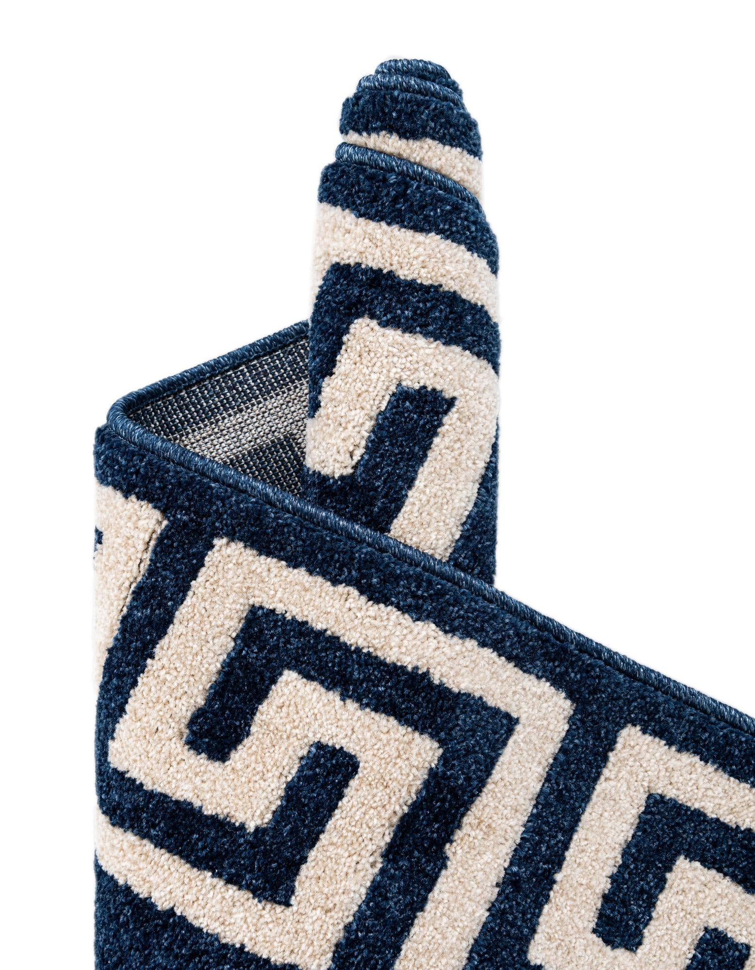 Aegean Labyrinth Collection Area Rug -  Santorini