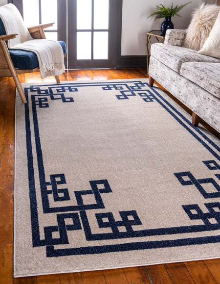 Aegean Labyrinth Collection Area Rug -  Rhodes