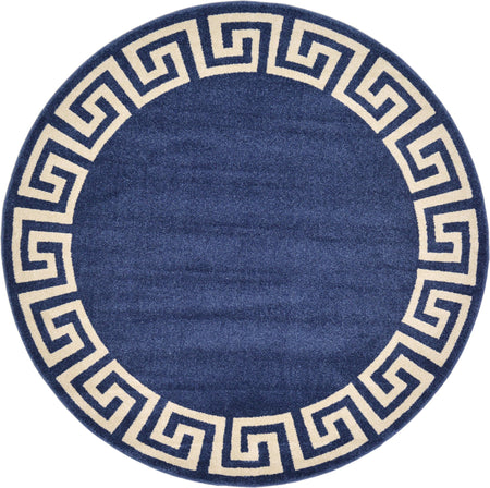 Aegean Labyrinth Collection Area Rug -  Santorini