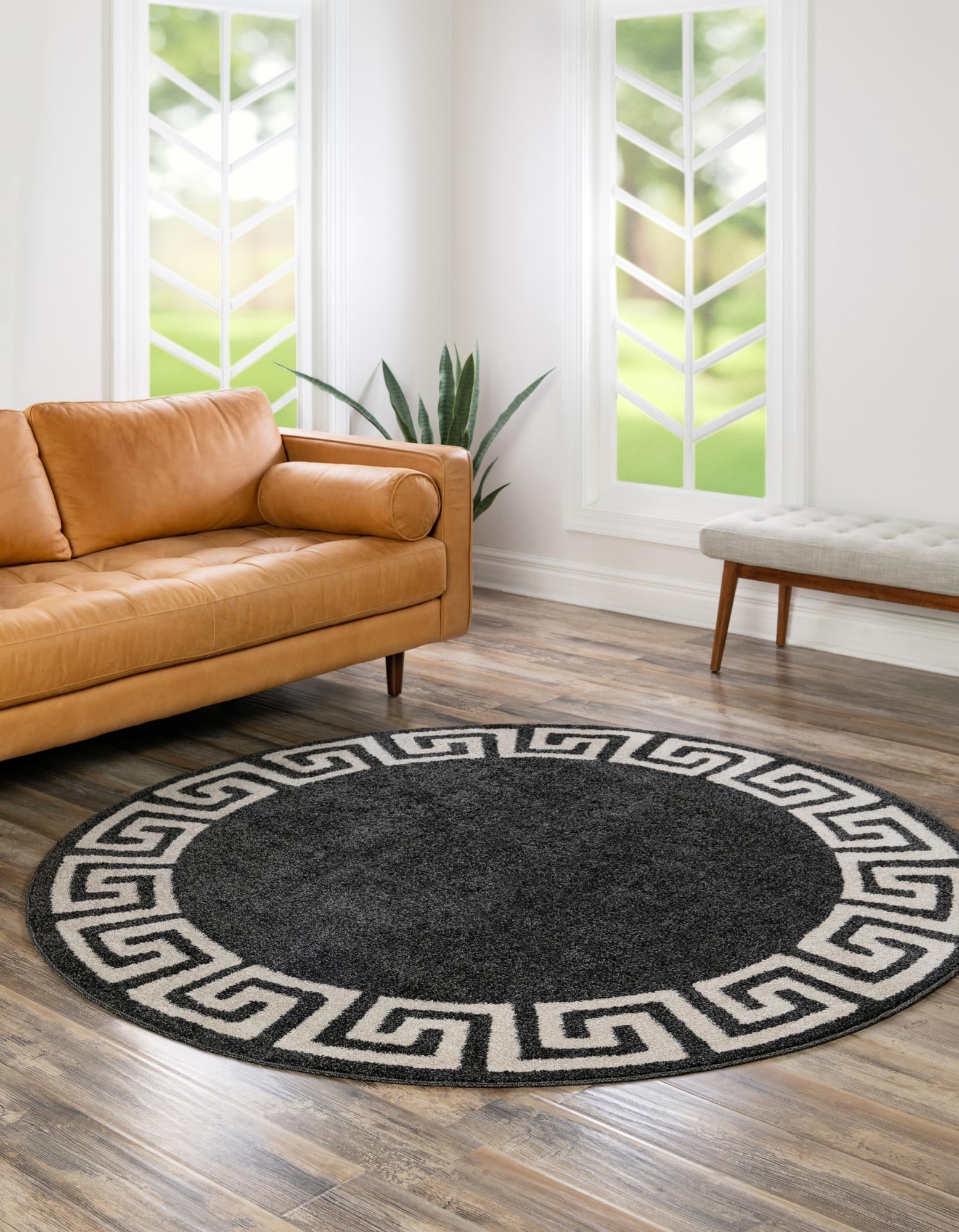 Aegean Labyrinth Collection Area Rug -  Santorini