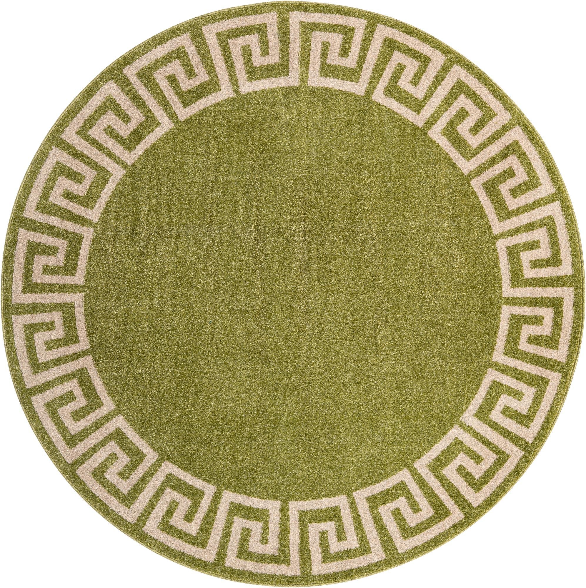 Aegean Labyrinth Collection Area Rug -  Santorini