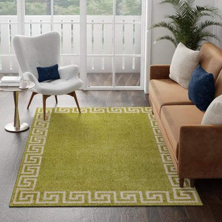 Aegean Labyrinth Collection Area Rug -  Santorini