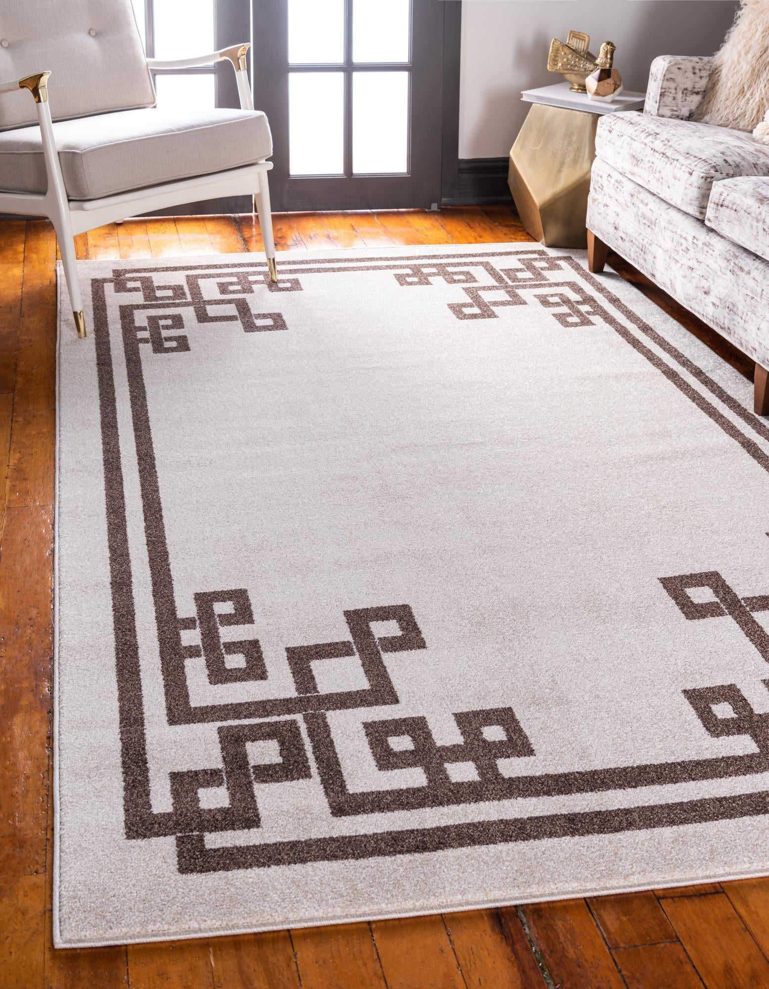 Aegean Labyrinth Collection Area Rug -  Rhodes