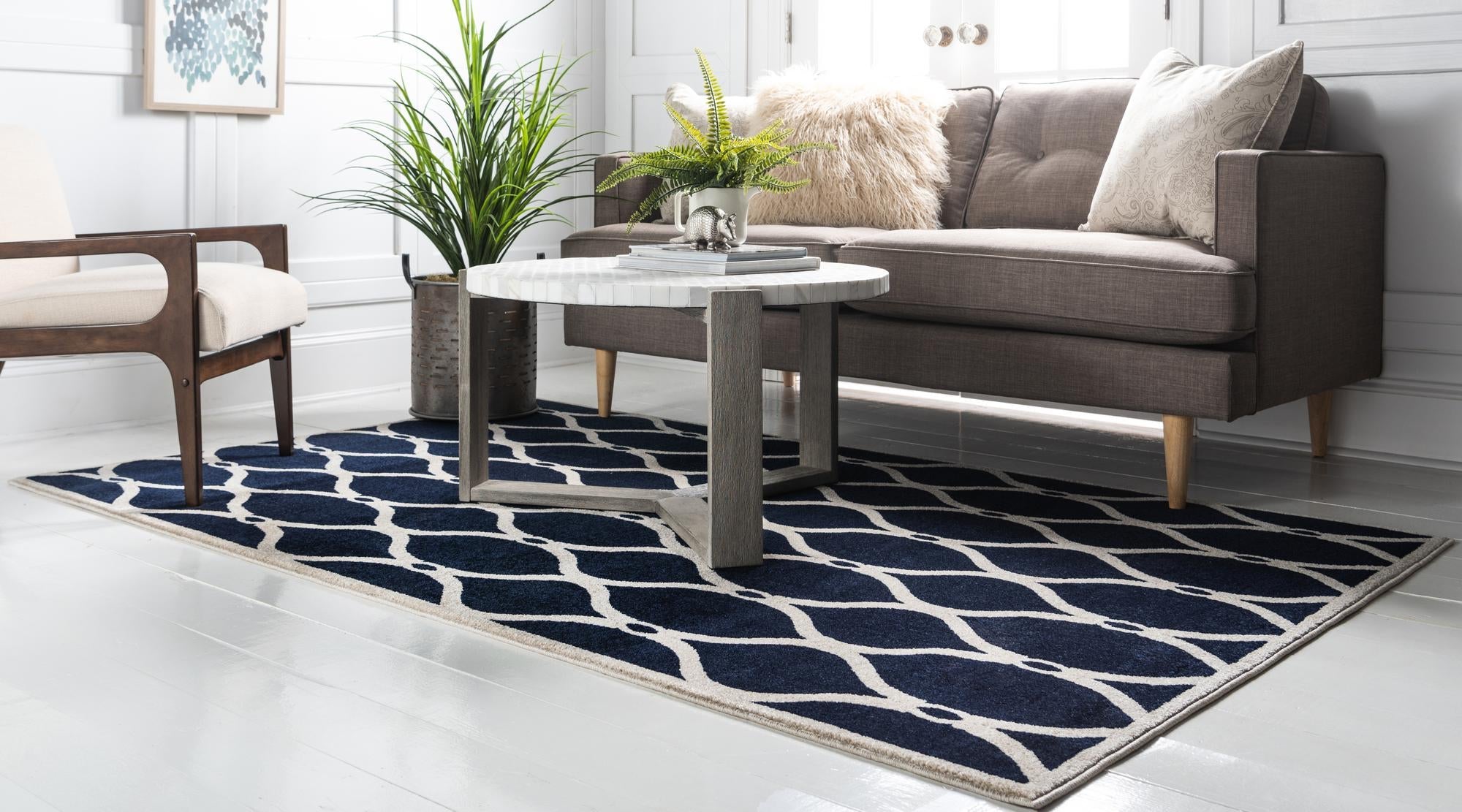 Lattice Gardens Collection Area Rug -  Foliagefield