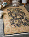 Chelsea Elegance Collection Area Rug -  Isleworth Rectangle Black  lifestyle 2