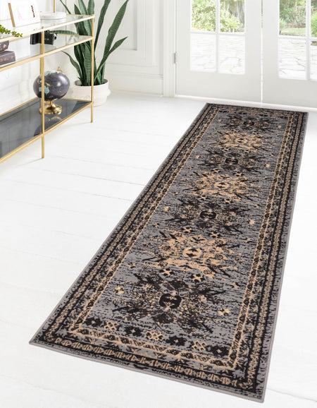 Tabriz Tapestries Collection Area Rug - Azerbaijan (Gray)