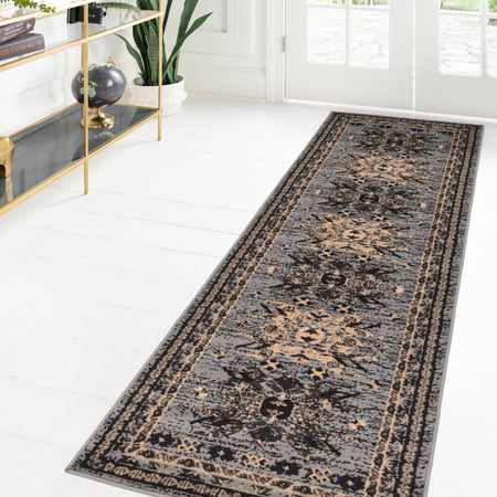 Tabriz Tapestries Collection Area Rug - Azerbaijan (Gray)