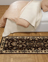 Isfahan Elegance Collection Area Rug - Naghsh-e Jahan (Brown) Runner Brown  lifestyle 27