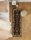 Isfahan Elegance Collection Area Rug - Naghsh-e Jahan (Brown) Runner Brown  lifestyle 60