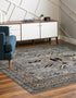 Tabriz Tapestries Collection Area Rug - Azerbaijan (Gray)