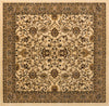 Isfahan Elegance Collection Area Rug - Naghsh-e Jahan (Ivory) Square Ivory  lifestyle 19