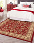 Isfahan Elegance Collection Area Rug - Naghsh-e Jahan (Burgundy)