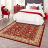 Isfahan Elegance Collection Area Rug - Naghsh-e Jahan (Burgundy) Square Burgundy  lifestyle 133