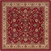 Isfahan Elegance Collection Area Rug - Naghsh-e Jahan (Burgundy) Square Burgundy  lifestyle 21