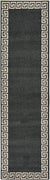 Aegean Labyrinth Collection Area Rug -  Santorini Runner Charcoal  lifestyle 41