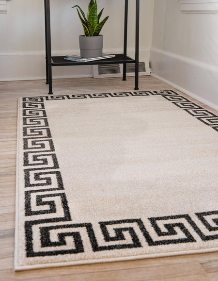 Aegean Labyrinth Collection Area Rug -  Santorini