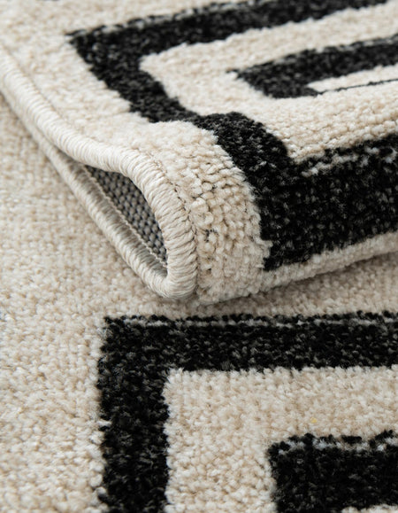 Aegean Labyrinth Collection Area Rug -  Santorini