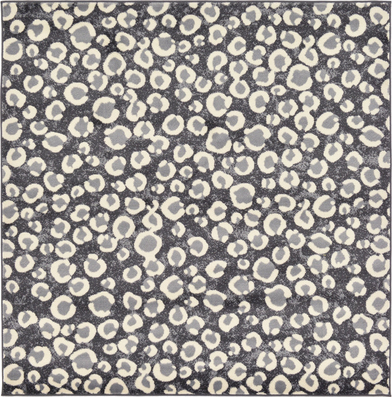 Savannah Sojourn Collection Area Rug -  Mara Square Dark Gray  lifestyle 22