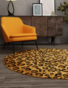 Savannah Sojourn Collection Area Rug -  Mara Round Light Brown  lifestyle 32