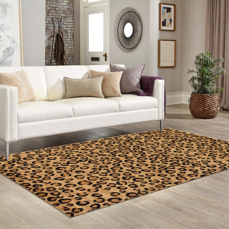 Savannah Sojourn Collection Area Rug -  Mara Rectangle Light Brown  lifestyle 16