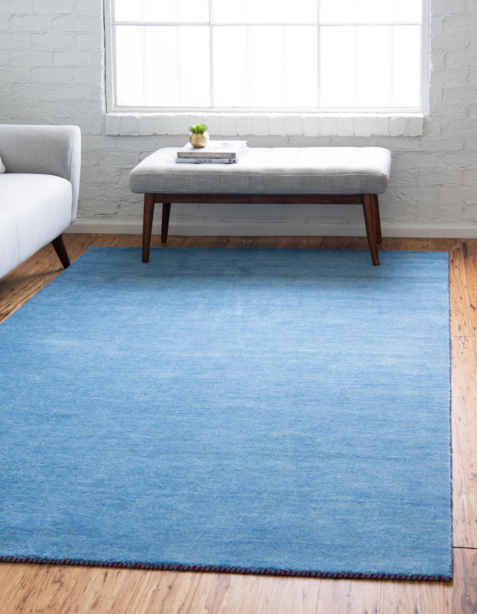 Tonal Oasis Collection Area Rug -  Lenox (Light Blue)