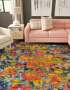 Marrakesh Elegance Collection Area Rug -  Larache Round Multi  lifestyle 39