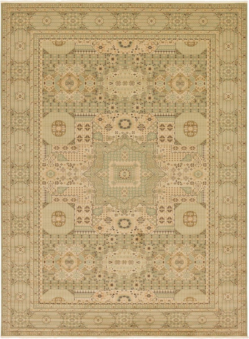 Ottoman Elegance Collection Area Rug - Sultan Rectangle Light Green Main