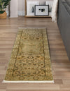 Ottoman Elegance Collection Area Rug - Sultan Runner Light Green  lifestyle 42