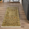 Ottoman Elegance Collection Area Rug - Sultan Runner Light Green  lifestyle 91