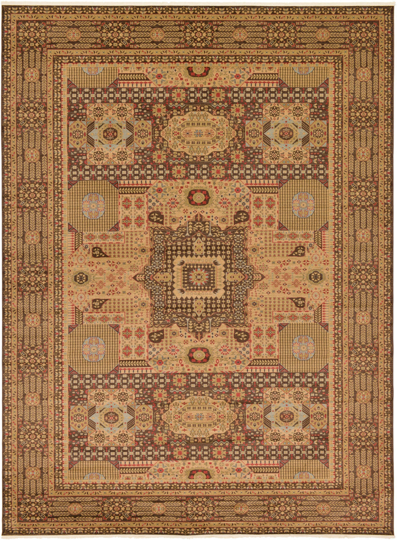 Ottoman Elegance Collection Area Rug - Sultan Rectangle Brown  lifestyle 5