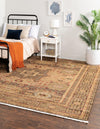 Ottoman Elegance Collection Area Rug - Sultan Rectangle Brown  lifestyle 8