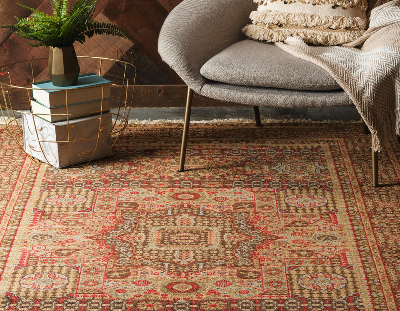 Ottoman Elegance Collection Area Rug - Sultan Rectangle Brown  lifestyle 7