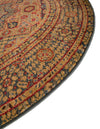 Ottoman Elegance Collection Area Rug - Sultan Round Blue  lifestyle 57