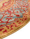 Ottoman Elegance Collection Area Rug -  Cappadocia Round Red  lifestyle 62