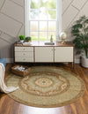 Ottoman Elegance Collection Area Rug -  Cappadocia Round Cream  lifestyle 44