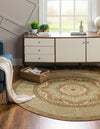 Ottoman Elegance Collection Area Rug -  Cappadocia Round Cream  lifestyle 51