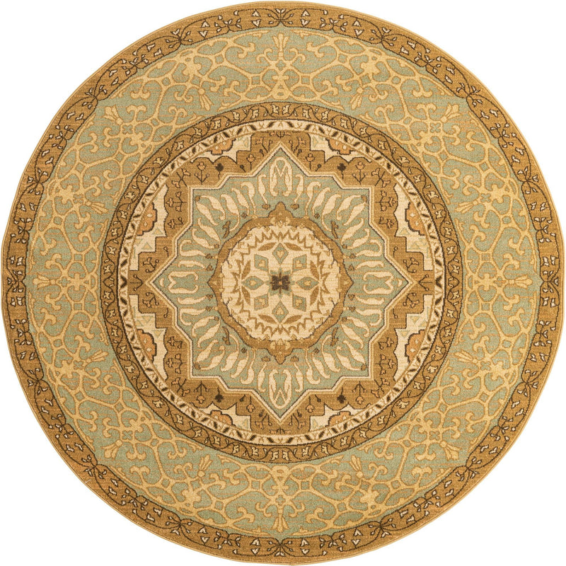 Ottoman Elegance Collection Area Rug -  Cappadocia Round Cream  lifestyle 39