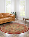 Ottoman Elegance Collection Area Rug -  Galata Round Red  lifestyle 31