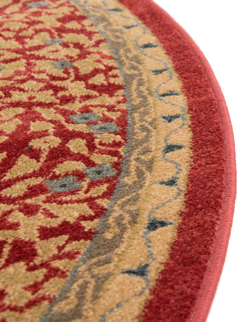 Ottoman Elegance Collection Area Rug -  Galata Round Red  lifestyle 74