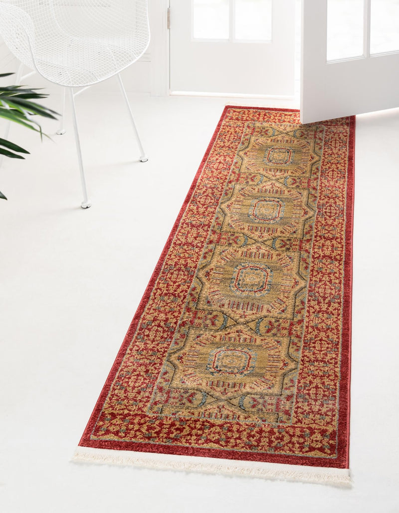 Ottoman Elegance Collection Area Rug -  Galata Runner Red  lifestyle 32