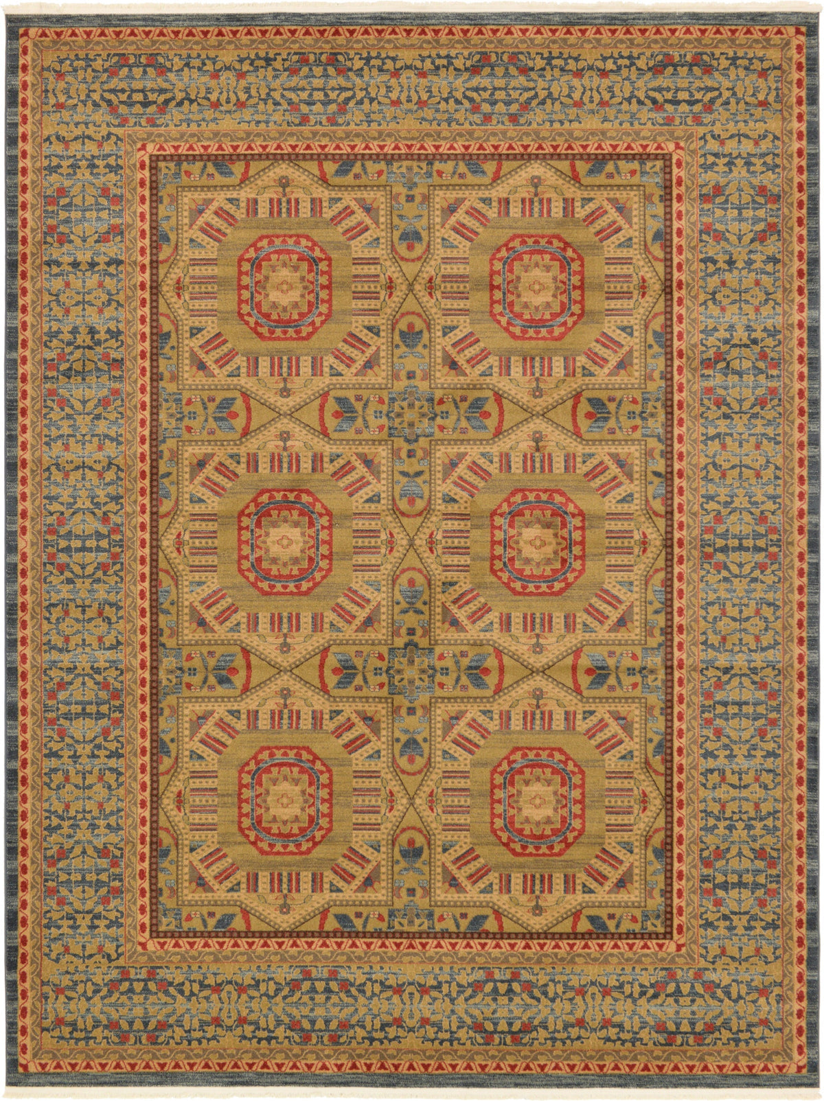 Ottoman Elegance Collection Area Rug -  Galata Rectangle Blue  lifestyle 2